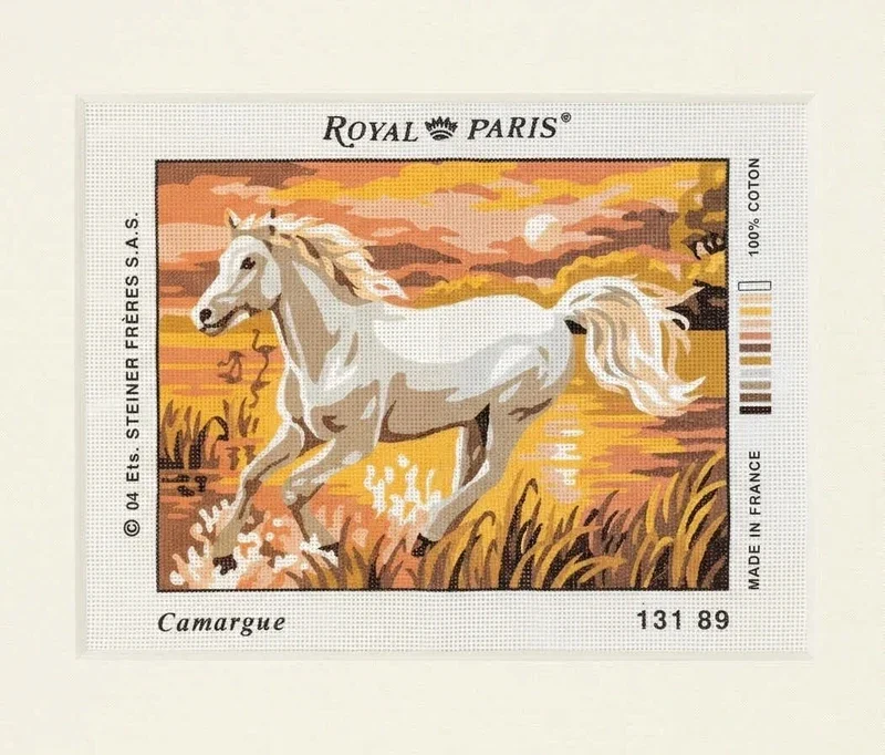 Canvas Camargue, étalon, cheval 30x39 cm