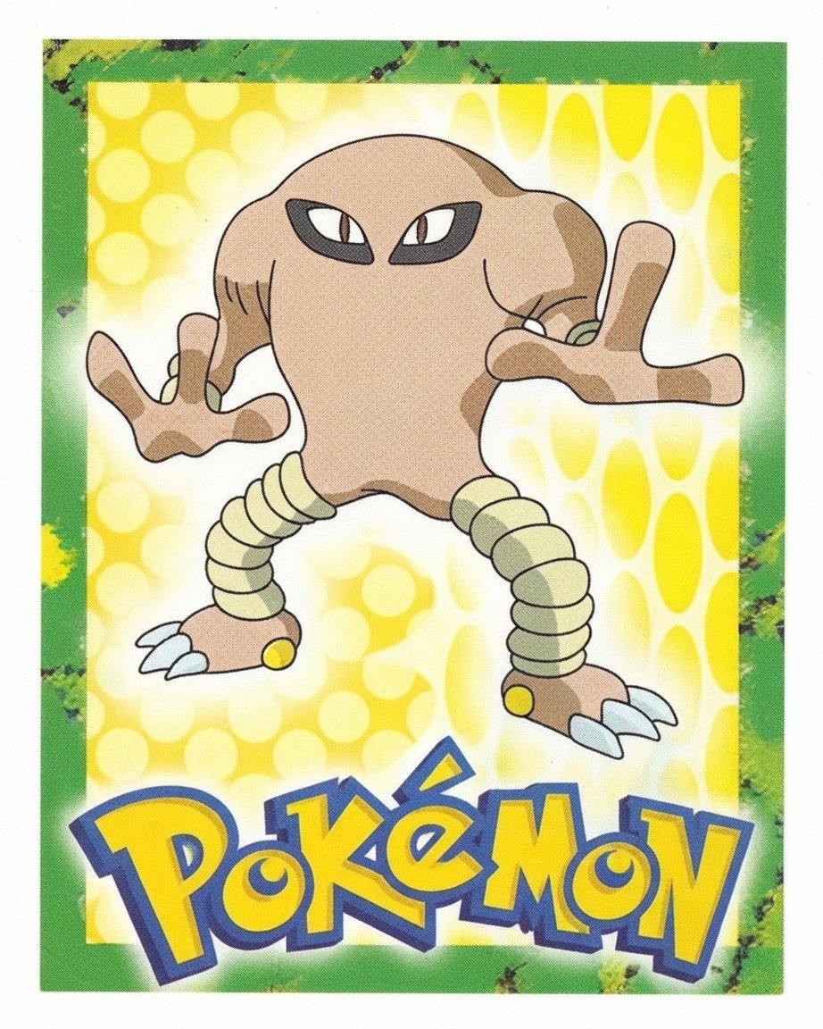 Numéro 106 - Autocollant Pokémon Merlin Collections Nintendo