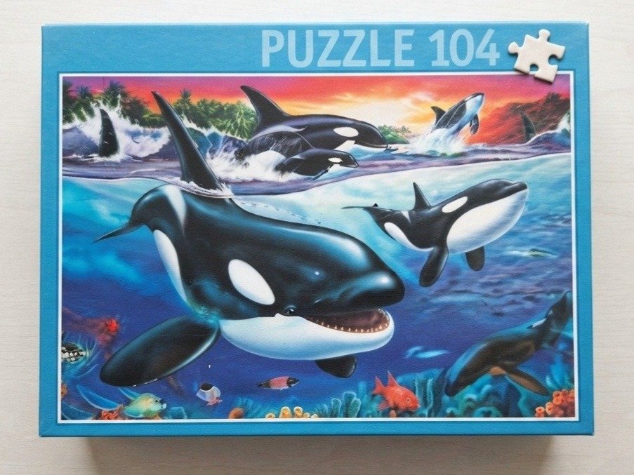 Puzzle baleine - 104 pièces