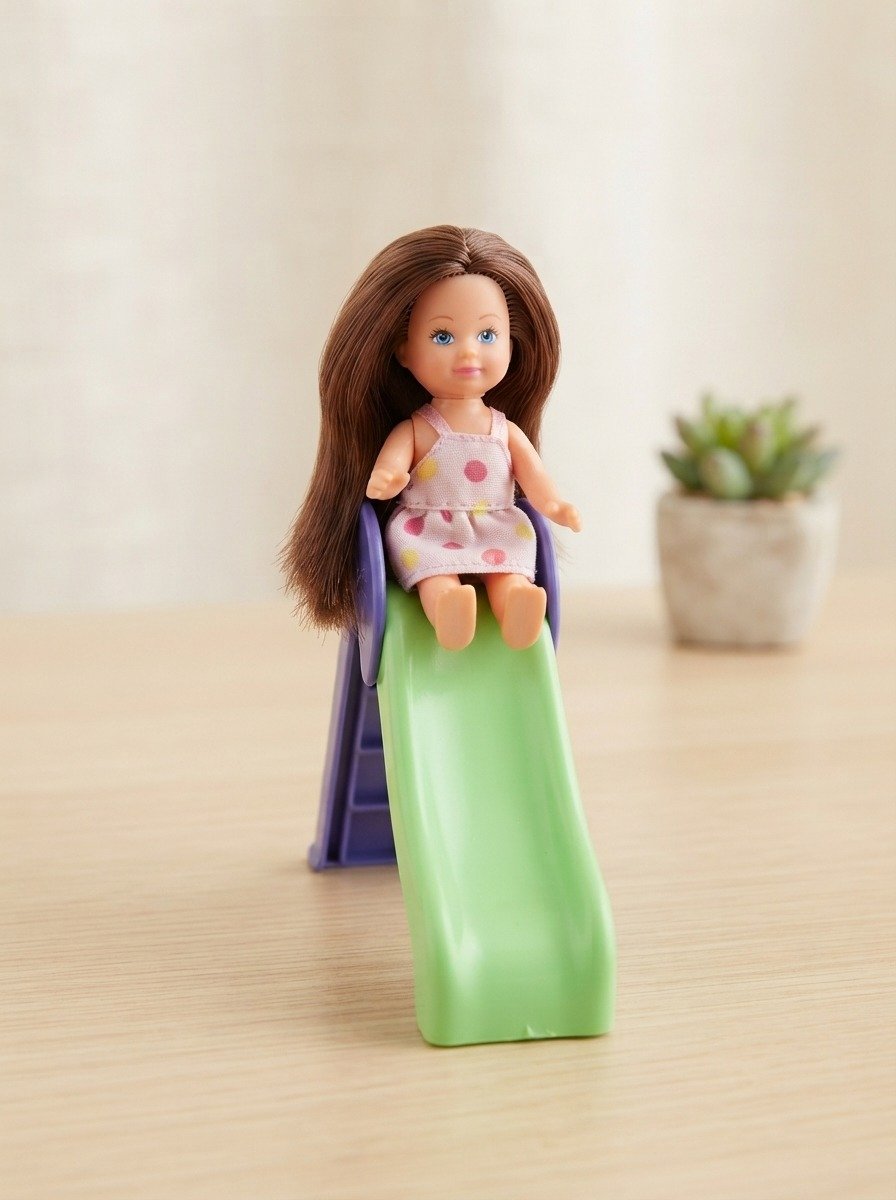 Toboggan pour maison de poupée barbie