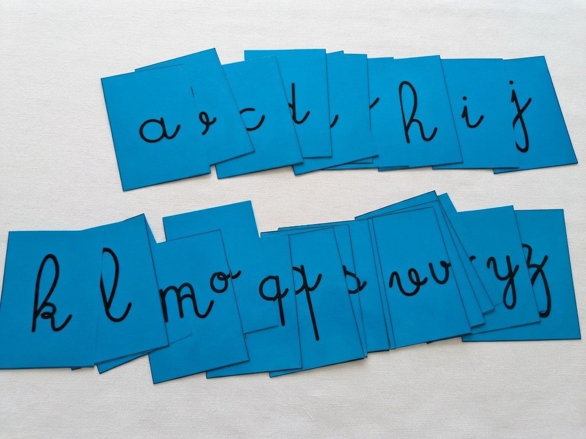 Kit de 26 alphabets minuscules cursives